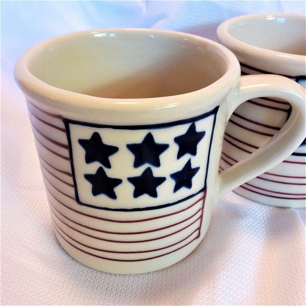 Vintage Hartstone Pottery Coffee Mugs